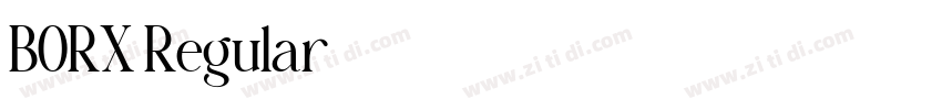BORX Regular字体转换 BORX Regular字体转换